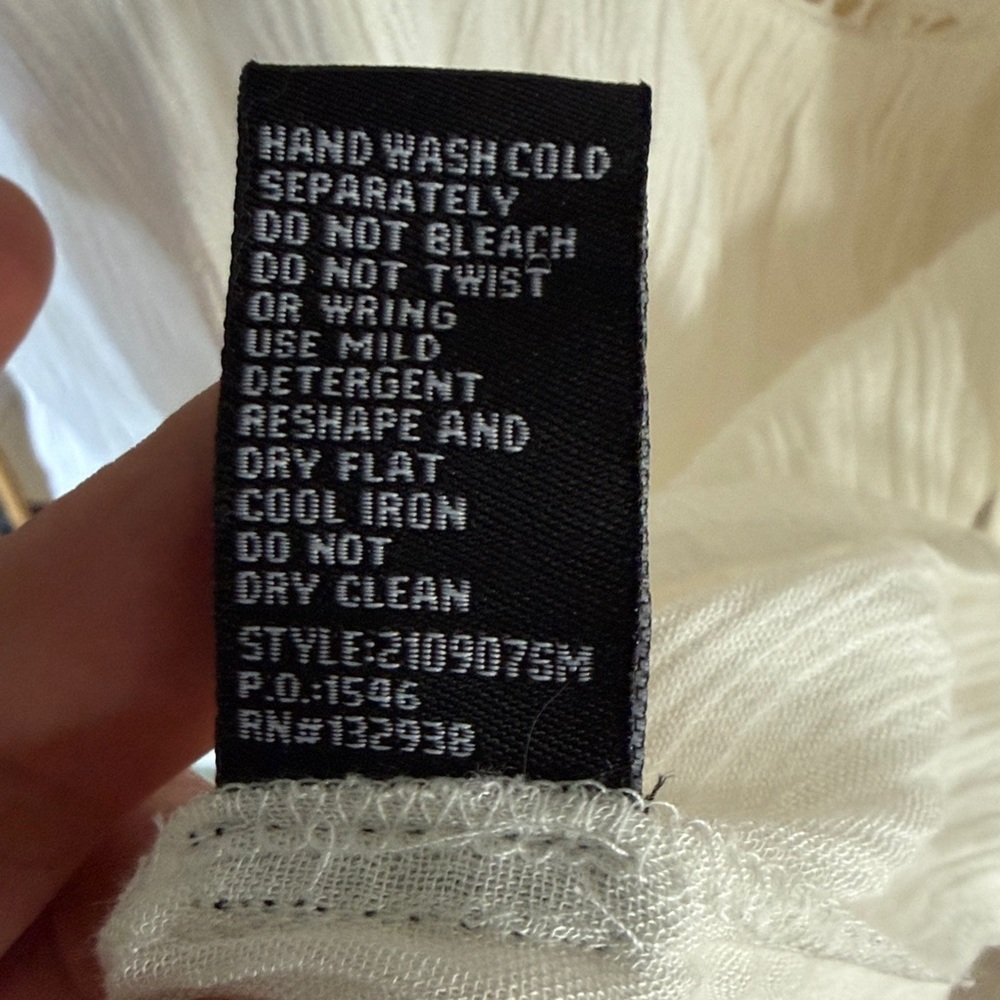 CLICHE’ boutique lady size large 100% cotton blouse, new embroidered - Picture 13 of 14